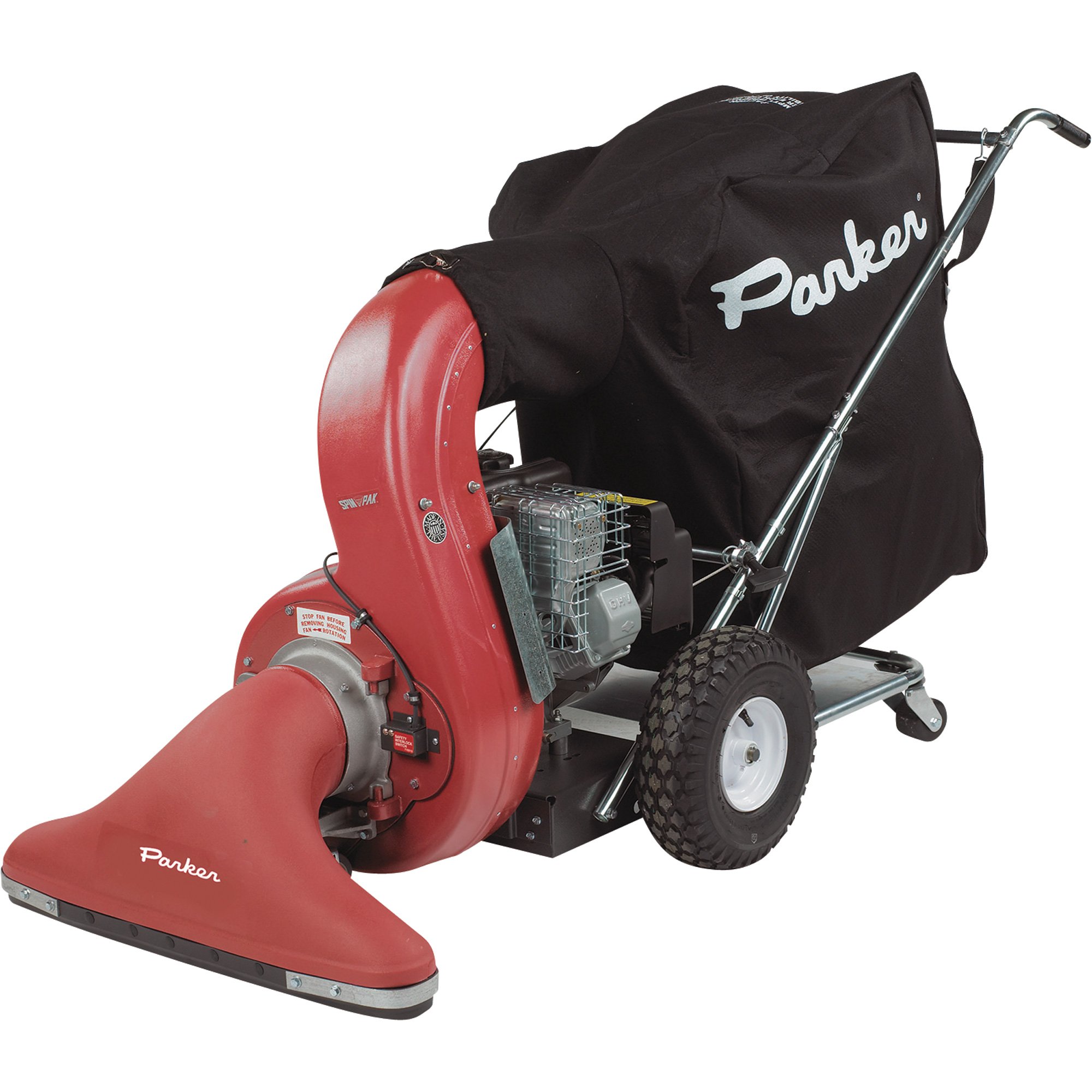 Parker Lawn Vacuum with Briggs & Stratton Engine — 6.5 HP